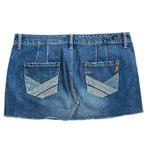 Y2K American Eagle Mini Skirt Womens Sz 12 Distressed Elena Gilbert Boho Indie